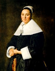 Frans Hals - Portret van een vrouw (c.1650)