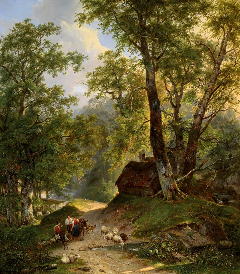 Frans Arnold Breuhaus de Groot Begegnung der Hirten am Heimweg