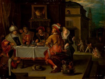 Frans Francken II. - Podobenstvo o boháčovi a Lazarovi - O 235 - Slovak National Gallery