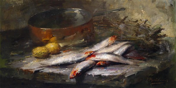 Frans Mortelmans Stillleben mit Fischen