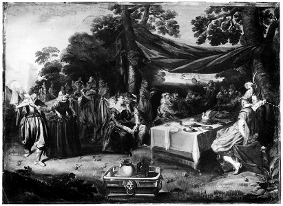 Frans Hals - Banquet in a park
