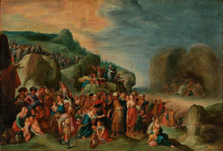 Frans Francken (II) - The Crossing of the Red Sea - NG.M.03739 - National Museum of Art, Architecture and Design