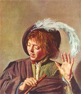 Frans Hals - Singing Boy With Flute - The Yorck Project. Free illustration for personal and commercial use.