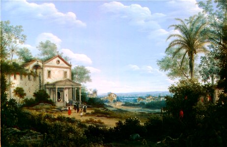 Frans Jansz Post - View of the Jesuit Church at Olinda, Brazil - 34.188 - Detroit Institute of Arts