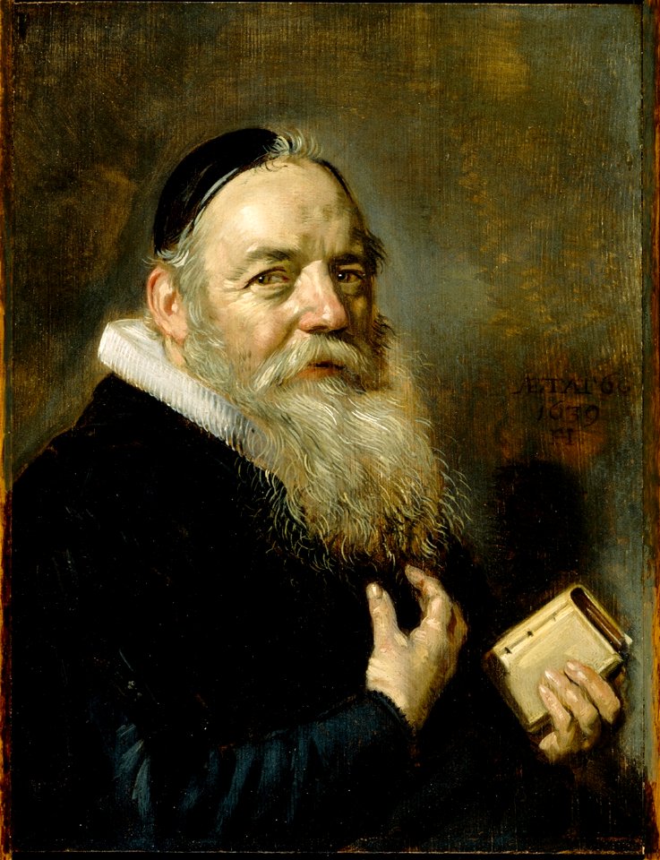 Frans Hals. Portrait of Hendrik Swalmius, 1639. Oil on oak panel, 11 x 8.25 in. Detroit Institute of Arts