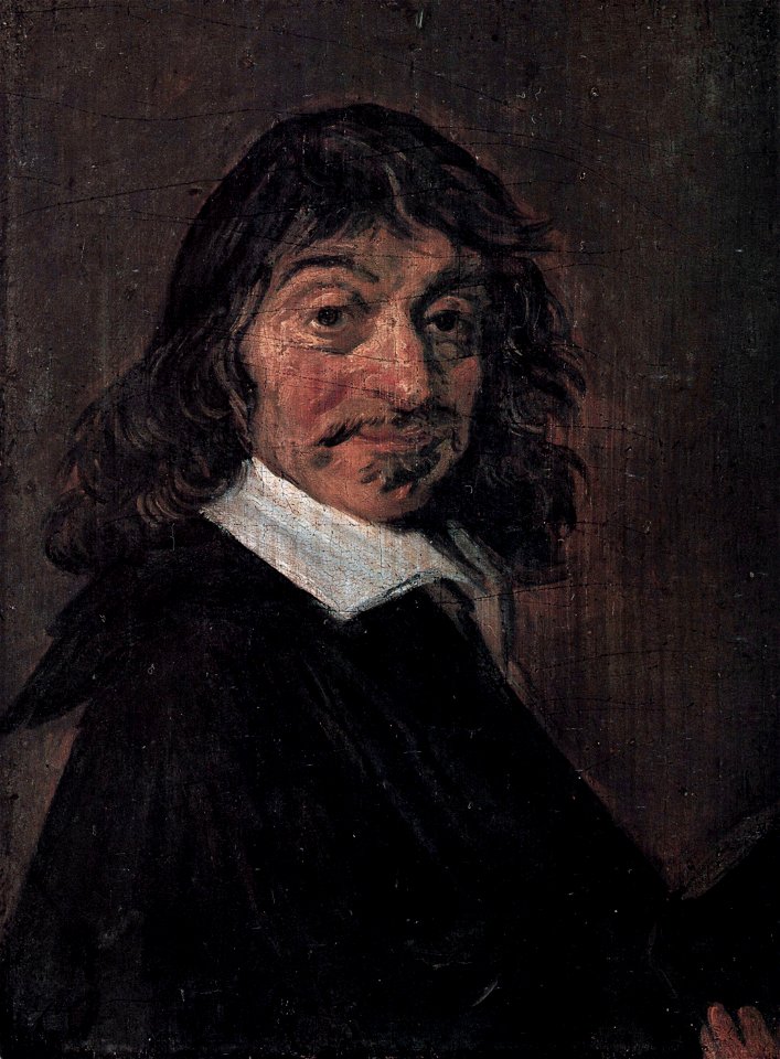 Frans Hals, Portrait of René Descartes - digitally modified derivative