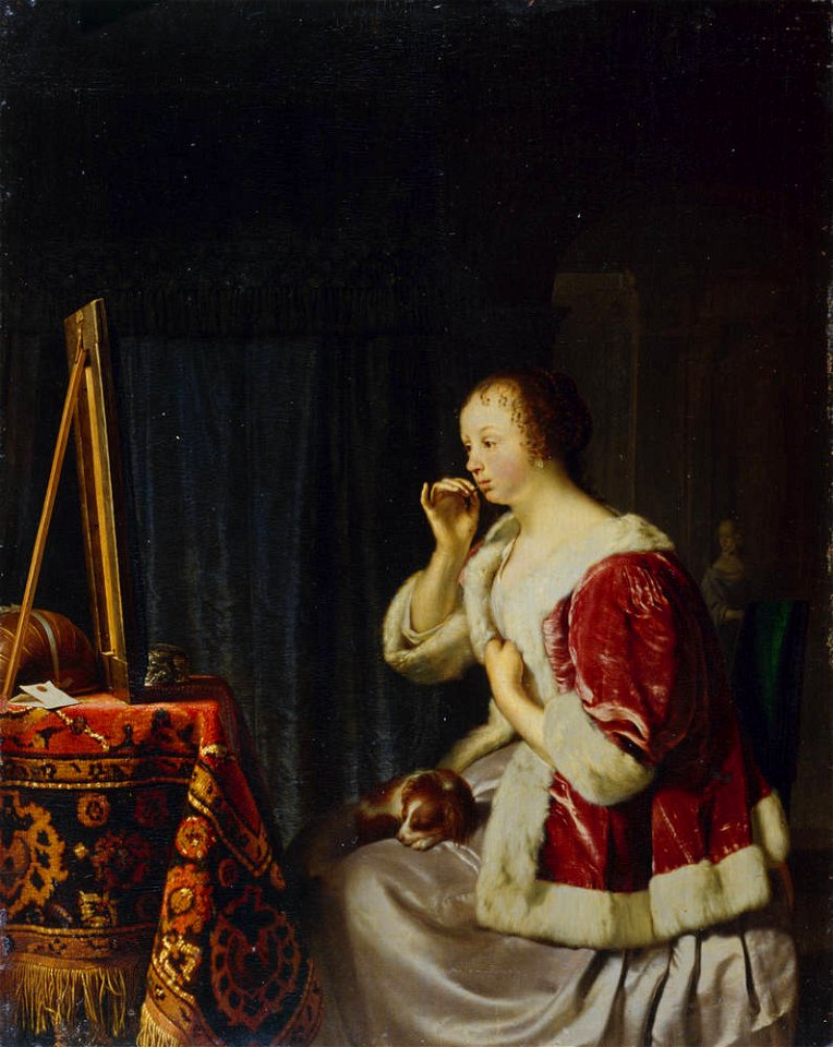 Frans van Mieris (I) - Young Woman at her Toilet
