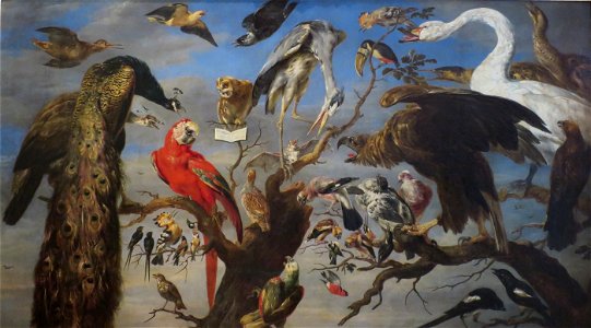 Frans Snyders - Concert of Birds - WGA21527. Free illustration for personal and commercial use.