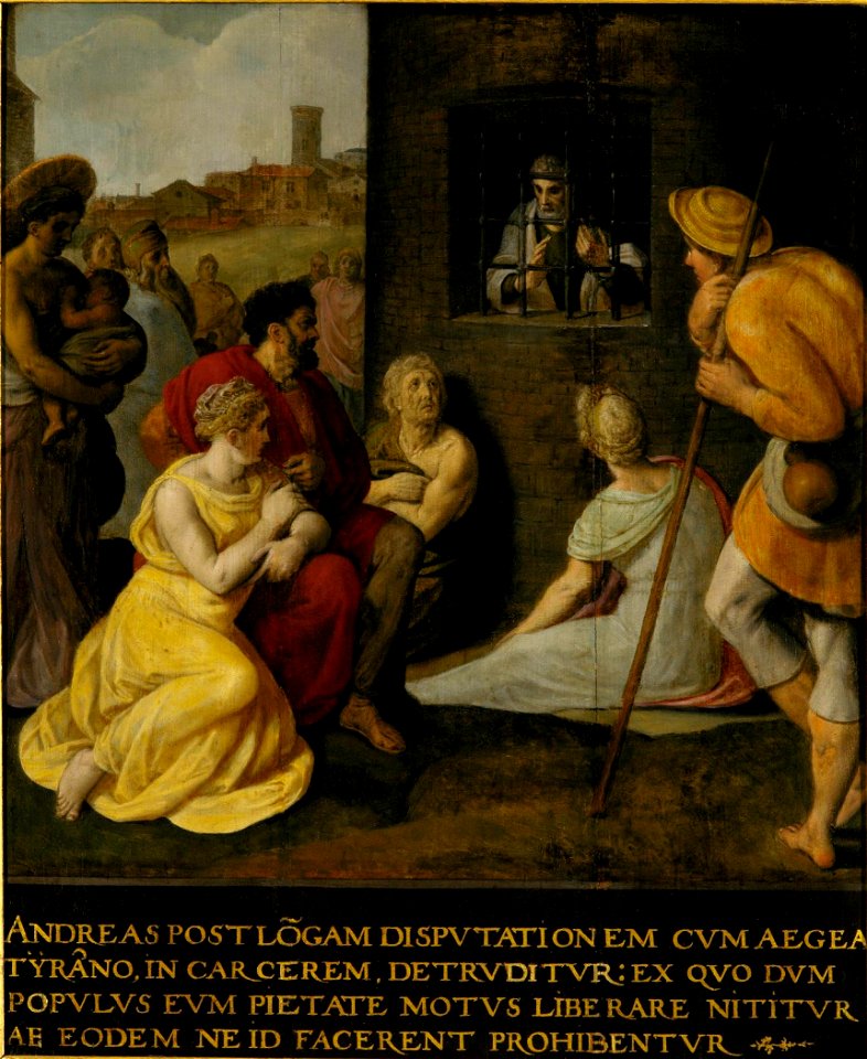 Frans Pourbus (I) - St Andrew incarcerated