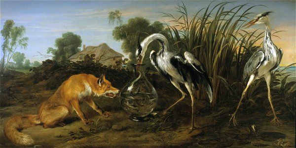 Frans Snyders - Fable of the Fox and the Heron