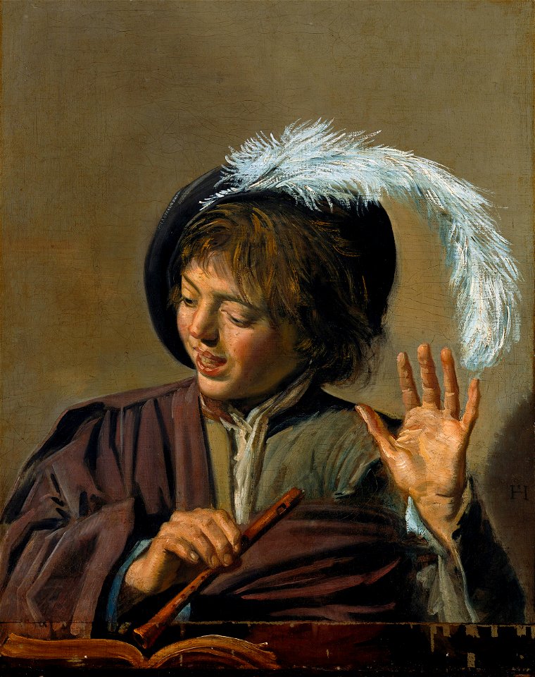 Frans Hals - Singing Boy with Flute - Google Art Project