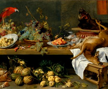 Frans Snyders - Still Life with Fruit, Vegetables and Dead Game - 78.44 - Detroit Institute of Arts. Free illustration for personal and commercial use.