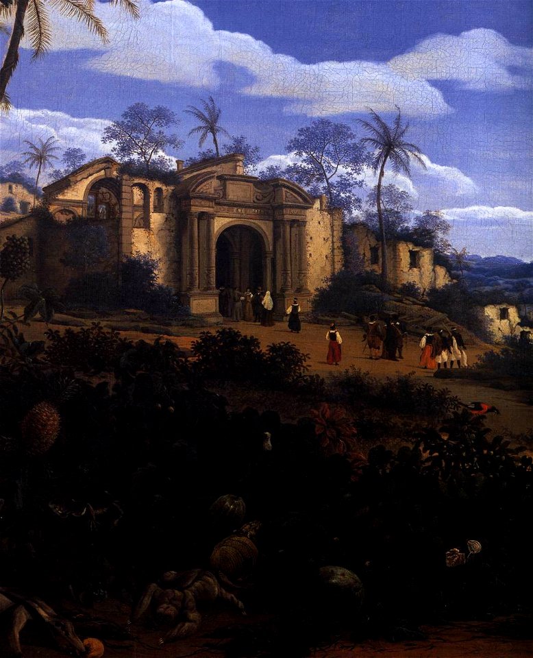 Frans Post - View of Olinda, Brazil (detail) - WGA18189
