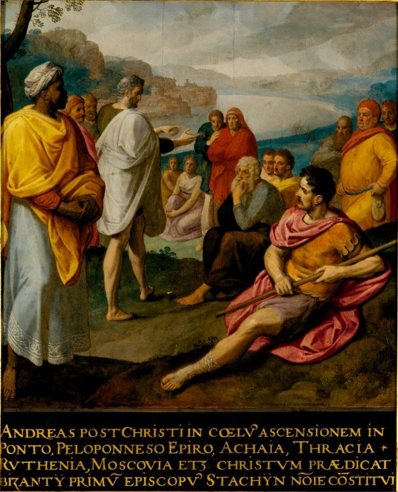 Frans Pourbus (I) - St. Andrew preaching after the death of Jesus