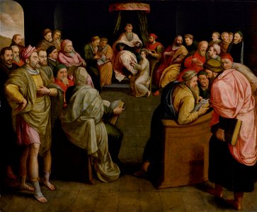 Frans Pourbus (I) and Workshop - Christ among the doctors