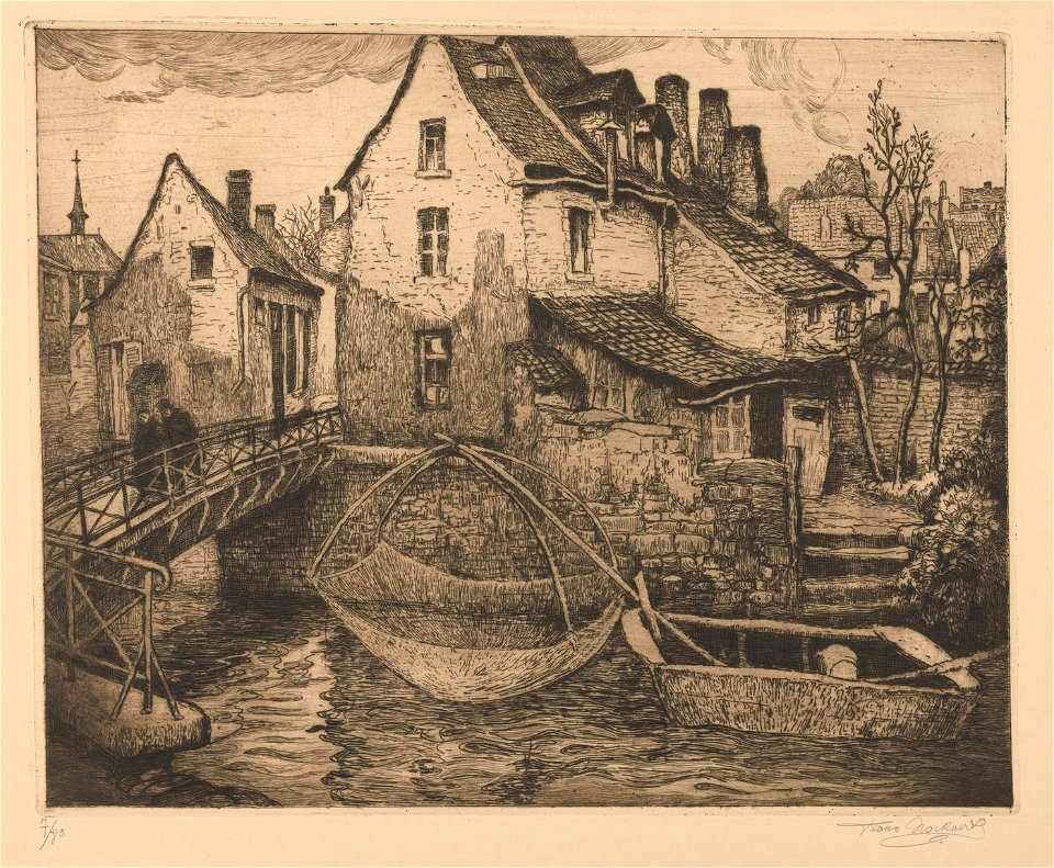 Frans Nackaerts - Redingmolenstraat - Graphic work - Royal Library of Belgium - S.IV 13428