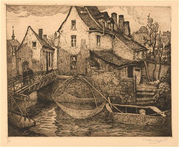 Frans Nackaerts - Redingmolenstraat - Graphic work - Royal Library of Belgium - S.IV 13428