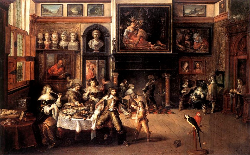 Frans II Francken Supper at the House of Burgomaster Rockox
