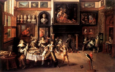 Frans II Francken Supper at the House of Burgomaster Rockox