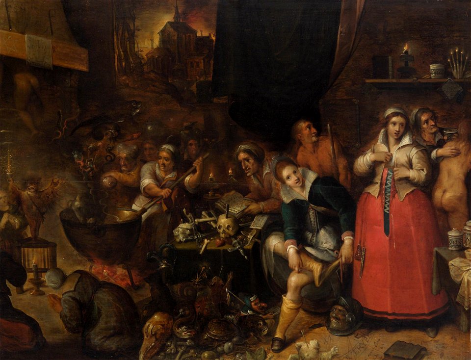 Frans II Francken – A Witches' Kitchen
