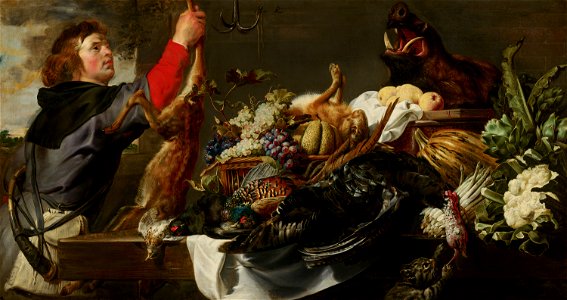 Frans Snijders - Still Life with Huntsman - 258 - Mauritshuis. Free illustration for personal and commercial use.