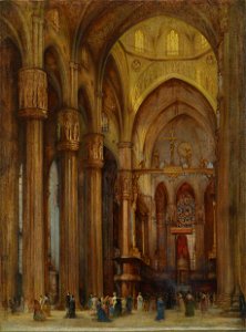 Franz Alt Blick in den Mailänder Dom 1846