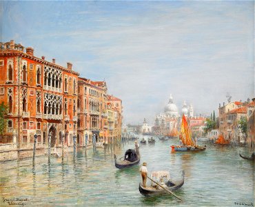 Frans Wilhelm Odelmark-Canale Grande - Venedig