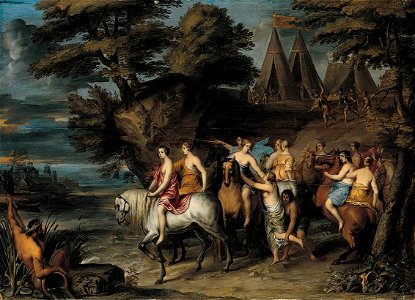 Frans Wouters - Cloelia and Her Companions Escaping from the Etruscans - WGA25866