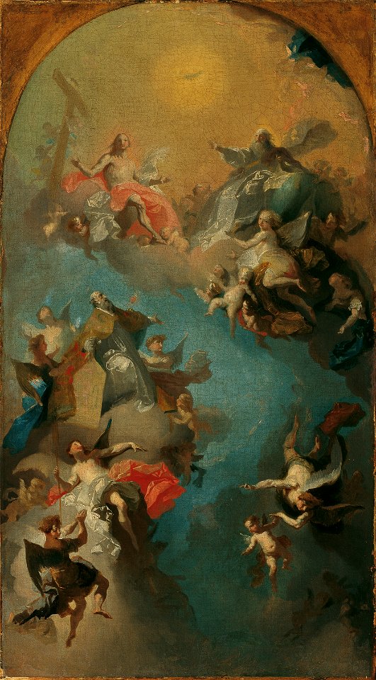 Franz Anton Maulbertsch - Die Aufnahme des heiligen Augustinus in den Himmel - 2560 - Österreichische Galerie Belvedere
