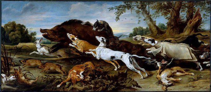 Frans Snyders - Boar Hunt - 17.322 - Museum of Fine Arts