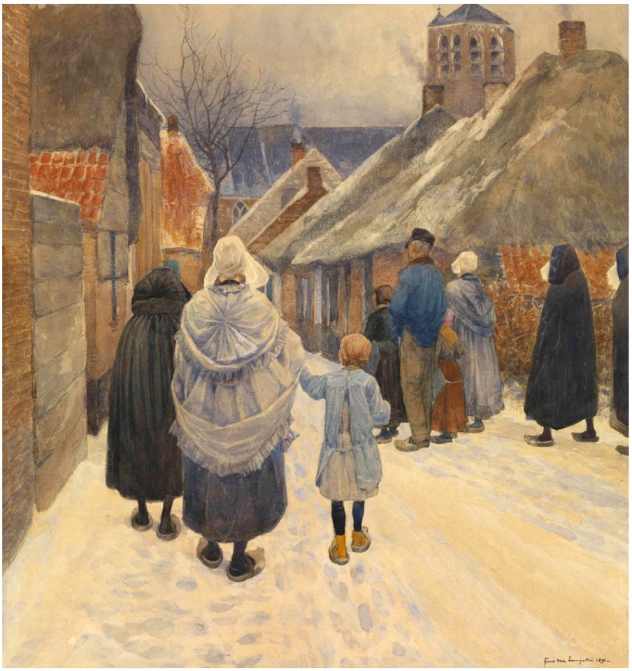 Frans Van Leemputten - Sunday morning in winter