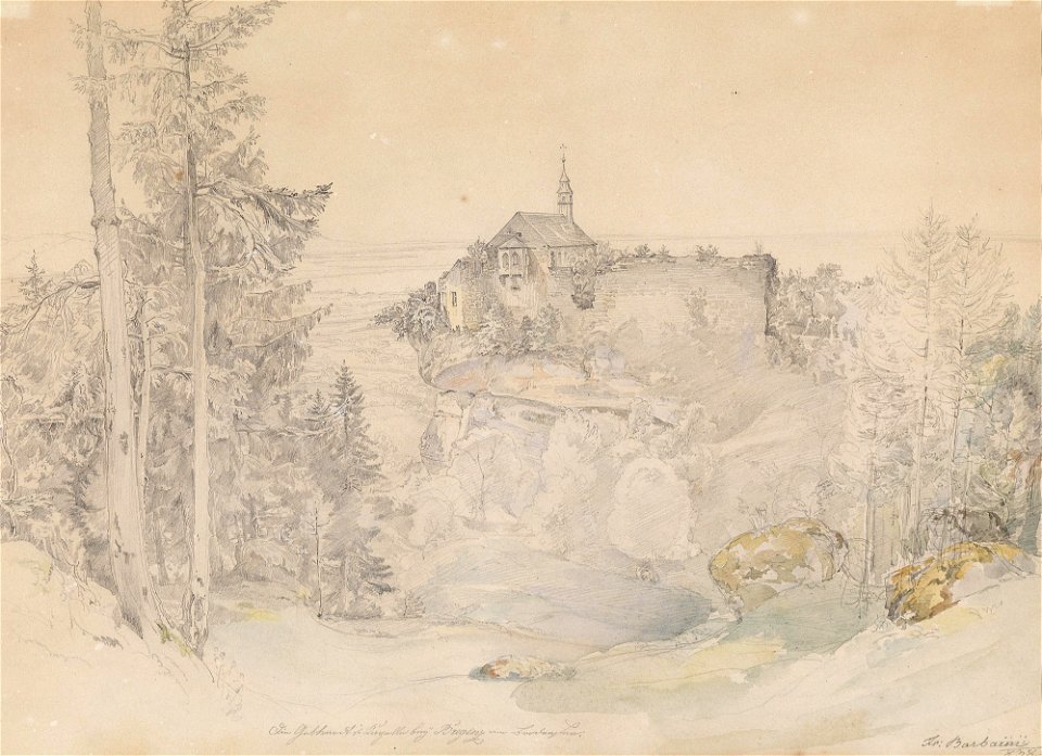 Franz Barbarini Gebhardskapelle bei Bregenz 1838