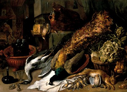 Frans Snyders - Still Life with a Wine Cooler - Google Art Project. Free illustration for personal and commercial use.