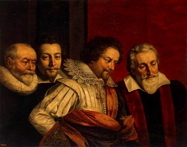 Frans Pourbus (II) - Portrait of Four Members of the Paris Council - WGA18233
