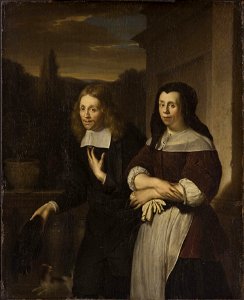 Frans van Mieris the Elder - Portrait of Husband and Wife - Inv310-nyd