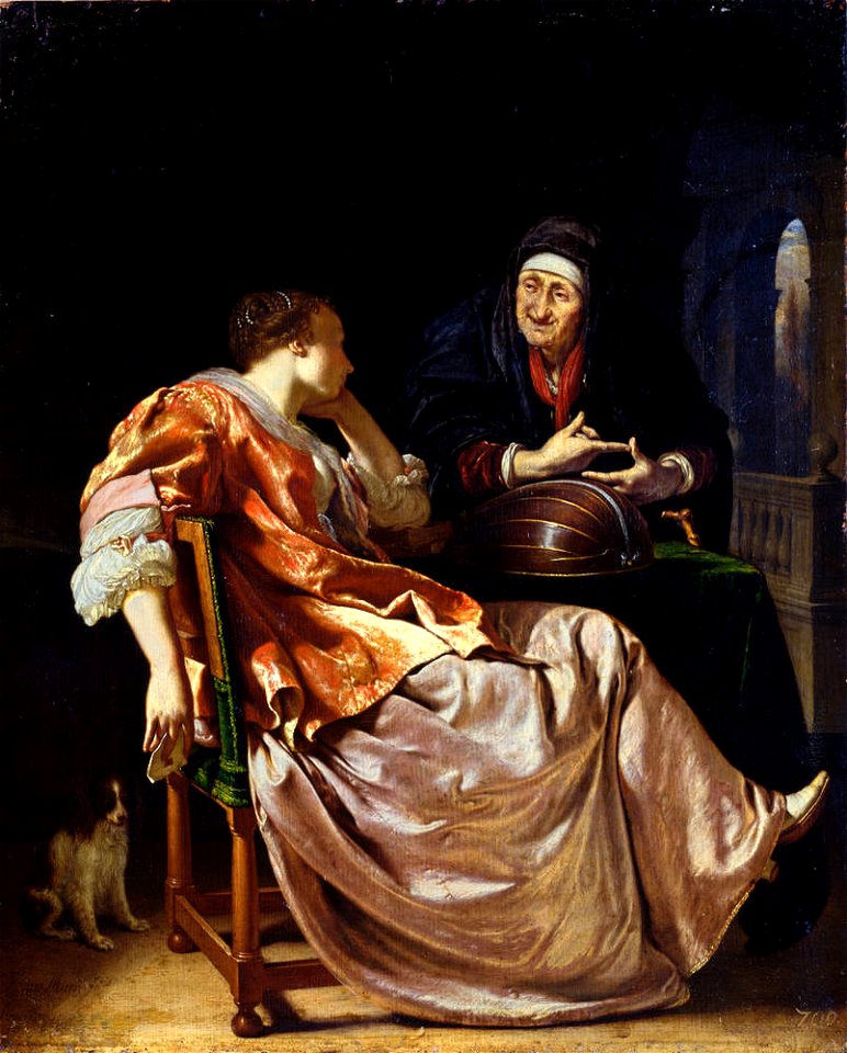 Frans van Mieris (I) - A Woman and a Procuress