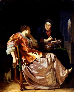 Frans van Mieris (I) - A Woman and a Procuress