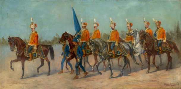 František Meissl - Bratislavské župné bandérium - O 1850 - Slovak National Gallery