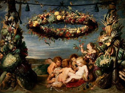Frans Snyders - The Christ Child with the Infant Saint John the Baptist and Angels - 1958.58 - Fogg Museum