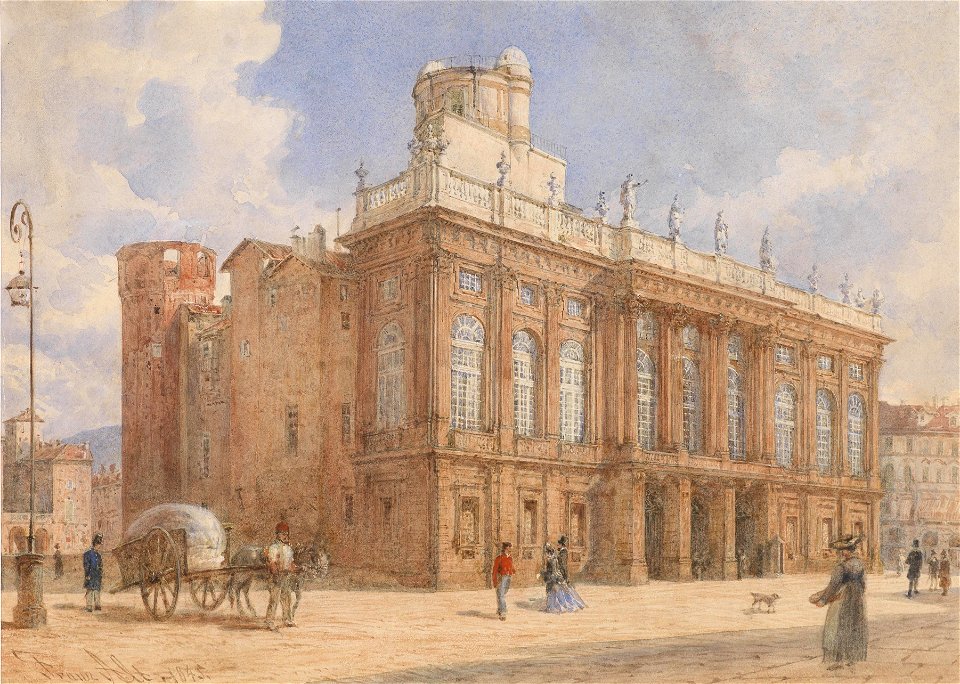 Franz Alt Castello Reale in Turin 1845