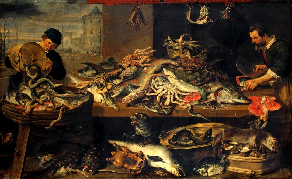 Frans Snyders - Fish Stall - WGA21521