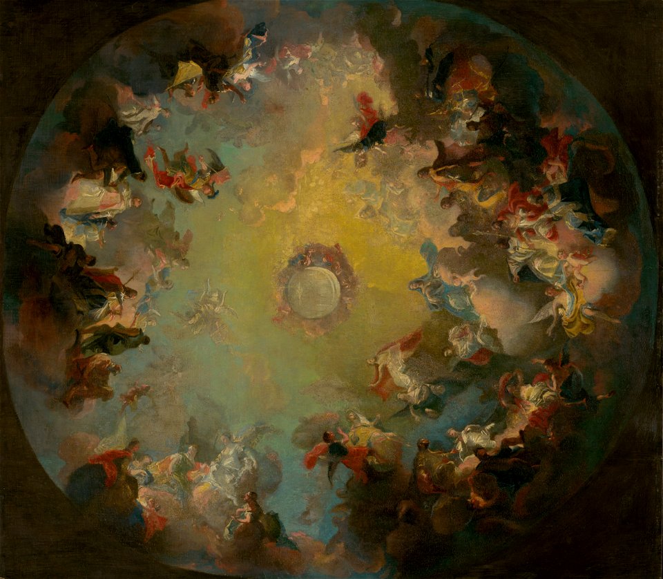 Franz Anton Maulbertsch - The Assumption of the Virgin Mary. Sketch for the Dome Fresco in the Cathedral in Vác - O 1801 - Slovak National Gallery