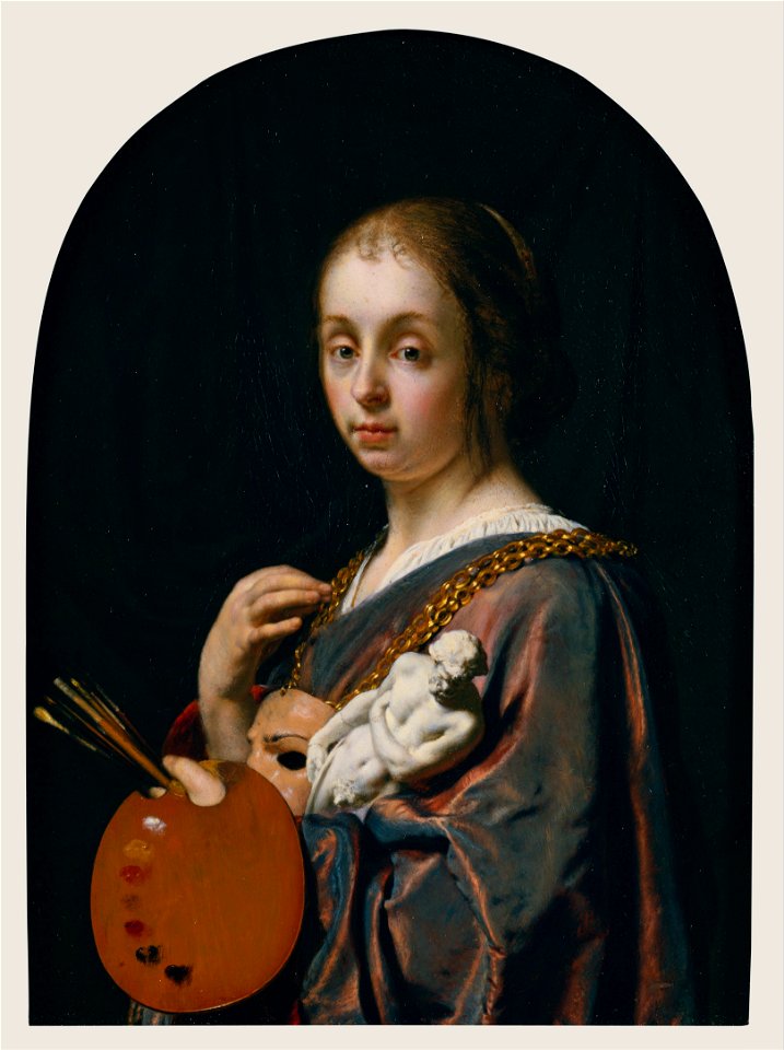 Frans van Mieris the Elder (Dutch - Pictura (An Allegory of Painting) - Google Art Project