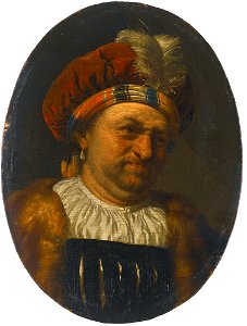 Frans van Mieris (I) - Self-portrait in a Turban. Free illustration for personal and commercial use.