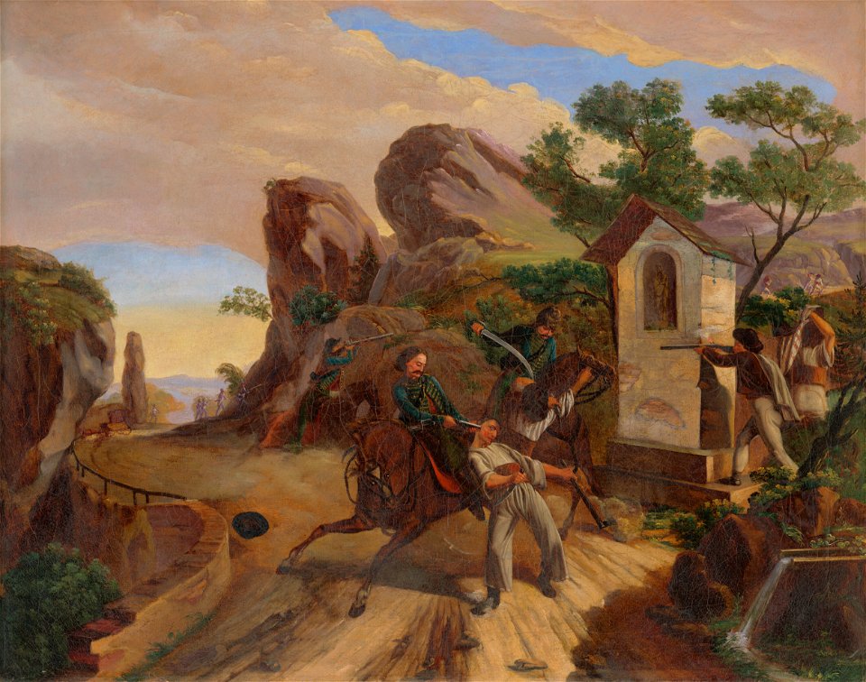 František Belopotocký - Bandit Ambush - O 2508 - Slovak National Gallery