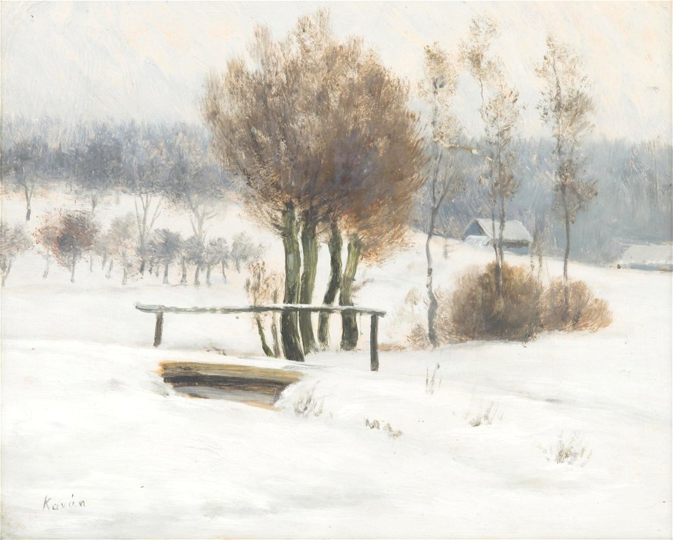 František Kaván - Winter Landscape