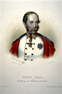 Franz Carl von Österreich Litho