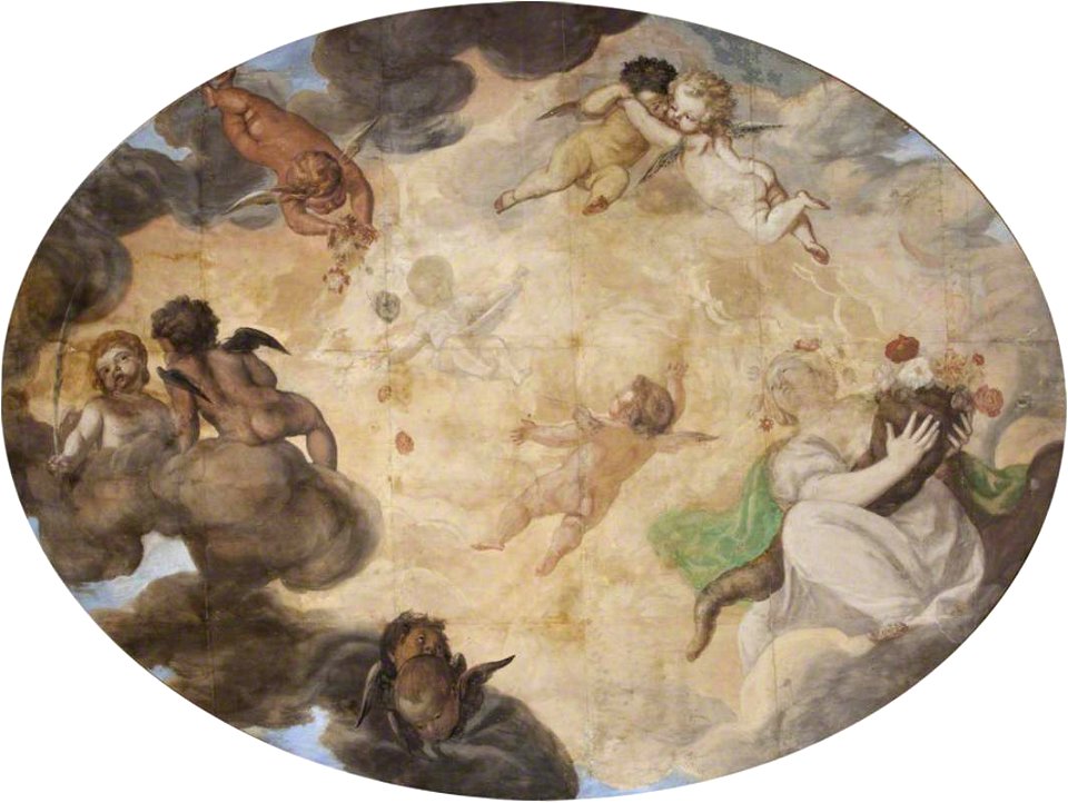 Franz Cleyn (1582-1658) - Flora with Cupids Sporting among Clouds - 1140152 - National Trust