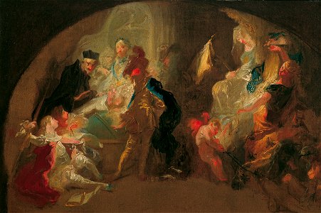 Franz Anton Maulbertsch - Allegorie auf die Erziehung eines Kavaliers - 5044 - Österreichische Galerie Belvedere