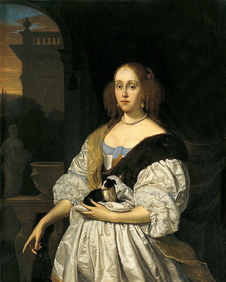Frans van mieris-dama-thyssen